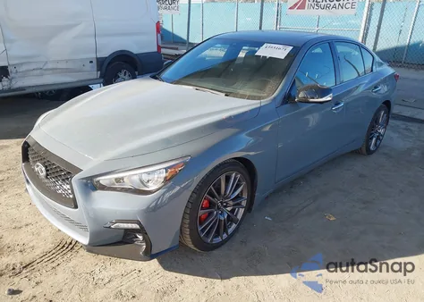 2024 Infiniti Q50 Red Sport 400 из США, поврежденный, VIN JN1FV7DP0RM660544